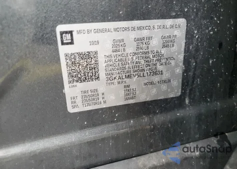 2020 GMC Terrain Sle z USA, uszkodzony, nr VIN 3GKALMEV5LL173631